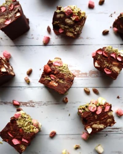 Pistachio Kunafa Rocky Road  Recipe e-Card