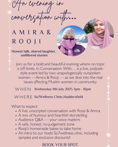 An evening in conversation with Amira & Rooji
